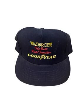 Vintage 90s Goodyear Tires The Best Ride Together Monroe SnapBack Hat